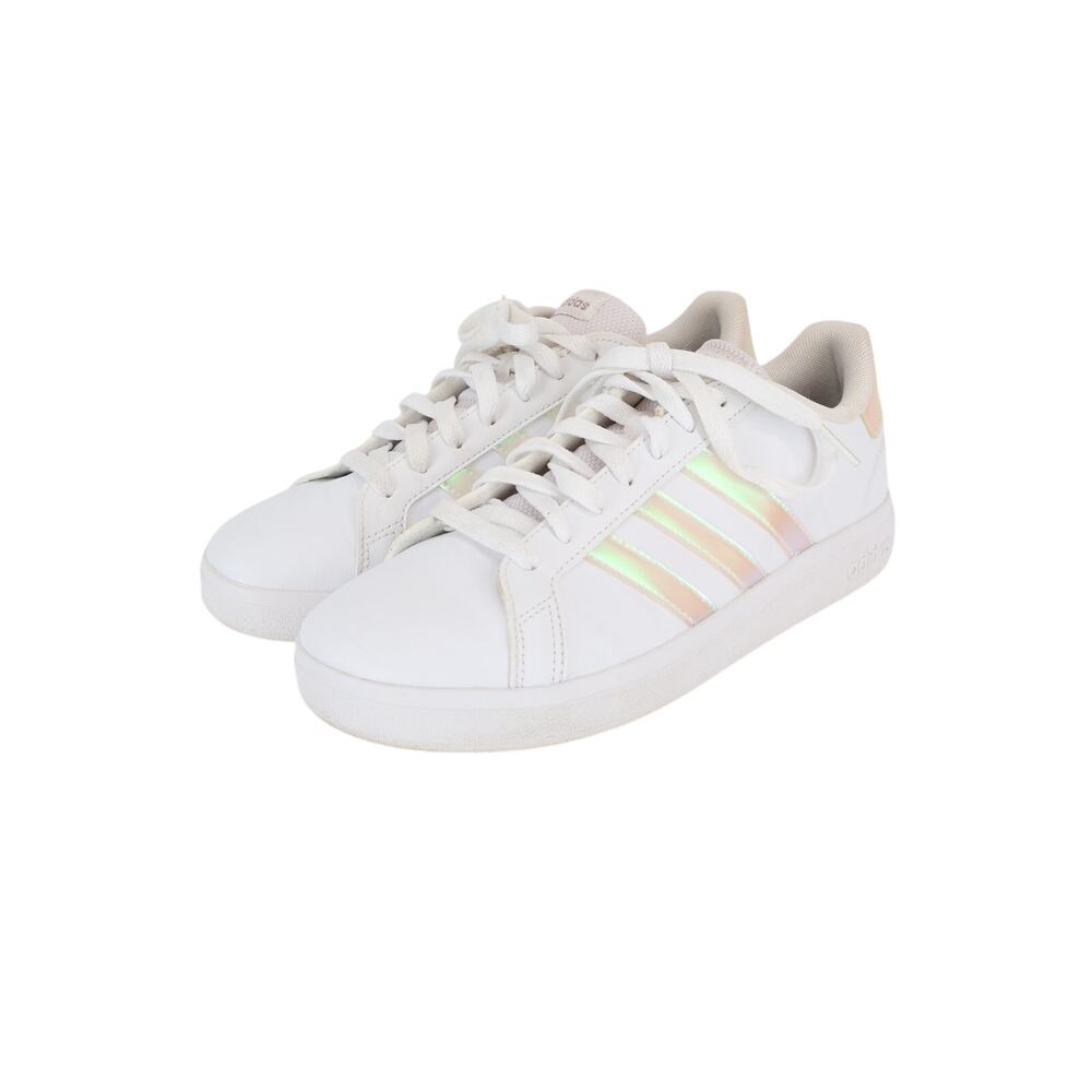 Adidas Grand Court 2.0 Sneakers Iridescent Pink Cloud White Size 6 Youth GY2326